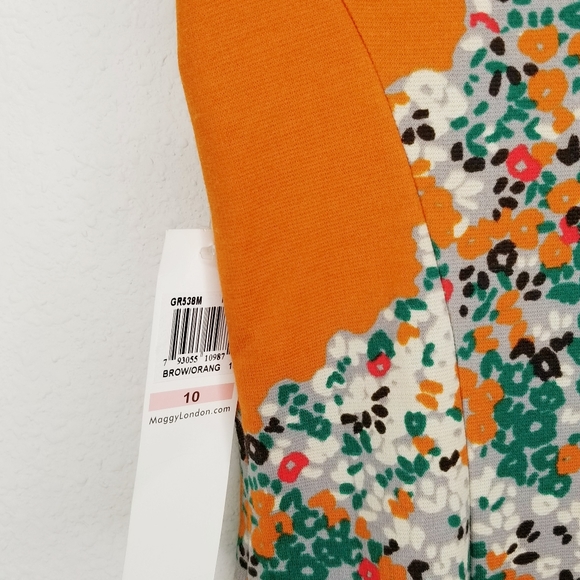 NWT Maggy London Floral Print Sheath Bodycon Dress - Picture 7 of 10
